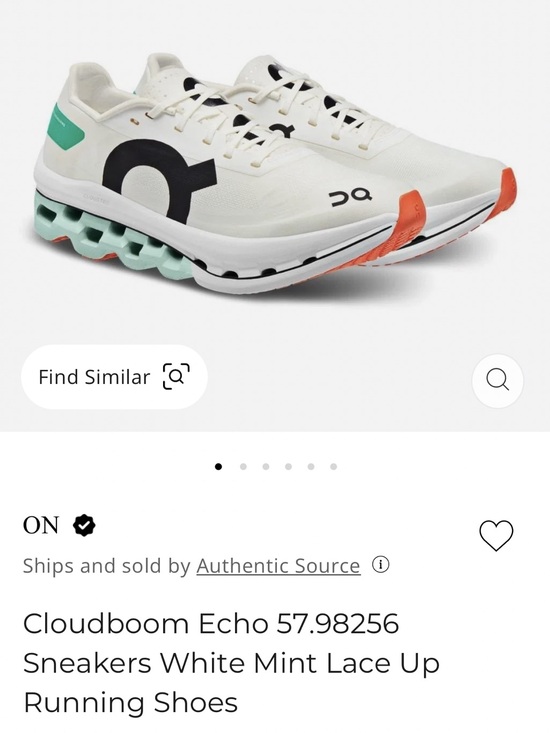 On Clouds Shoes - ON Cloudboom Echo Women's Undyed White/Mint 57.98255 Sz 7.5 New W/Defect No Box